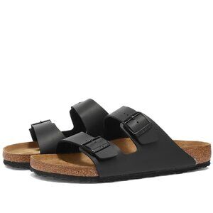 WORN ONCE Men's Black Arizona Birko-Flor Sandals Size EU 43